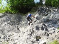 7.8.2012 Klettern Scholl - mit Margi